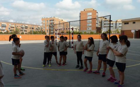 Pistes poliesportives: pistes de bàsquet, handbol i futbol sala